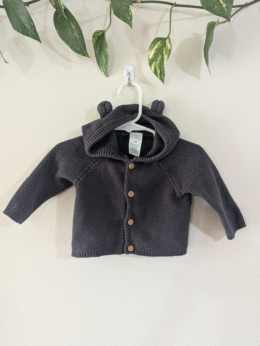 Modern Moments Charcoal Bear Sweater